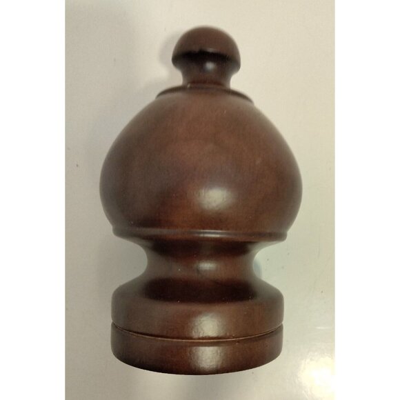 Kirsch Wood Trends Flag Pole Finial flagpole Brown  Coffee MPN 5508E083 - Picture 1 of 6